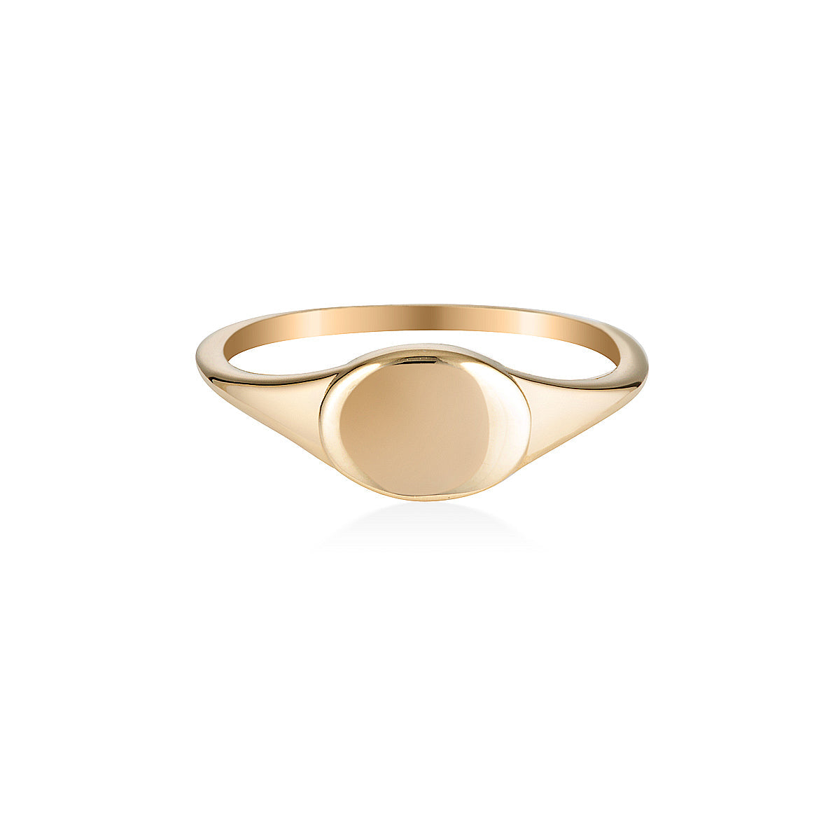 Gold vermeil signet discount ring
