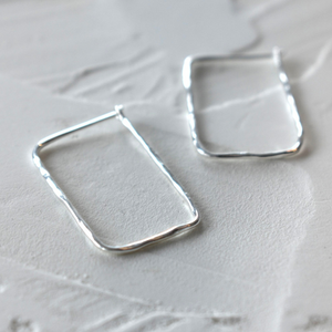 Maija Square Silver Earring