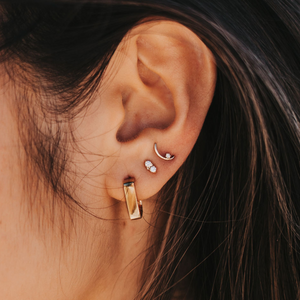 Chloe Gold Square Hoop